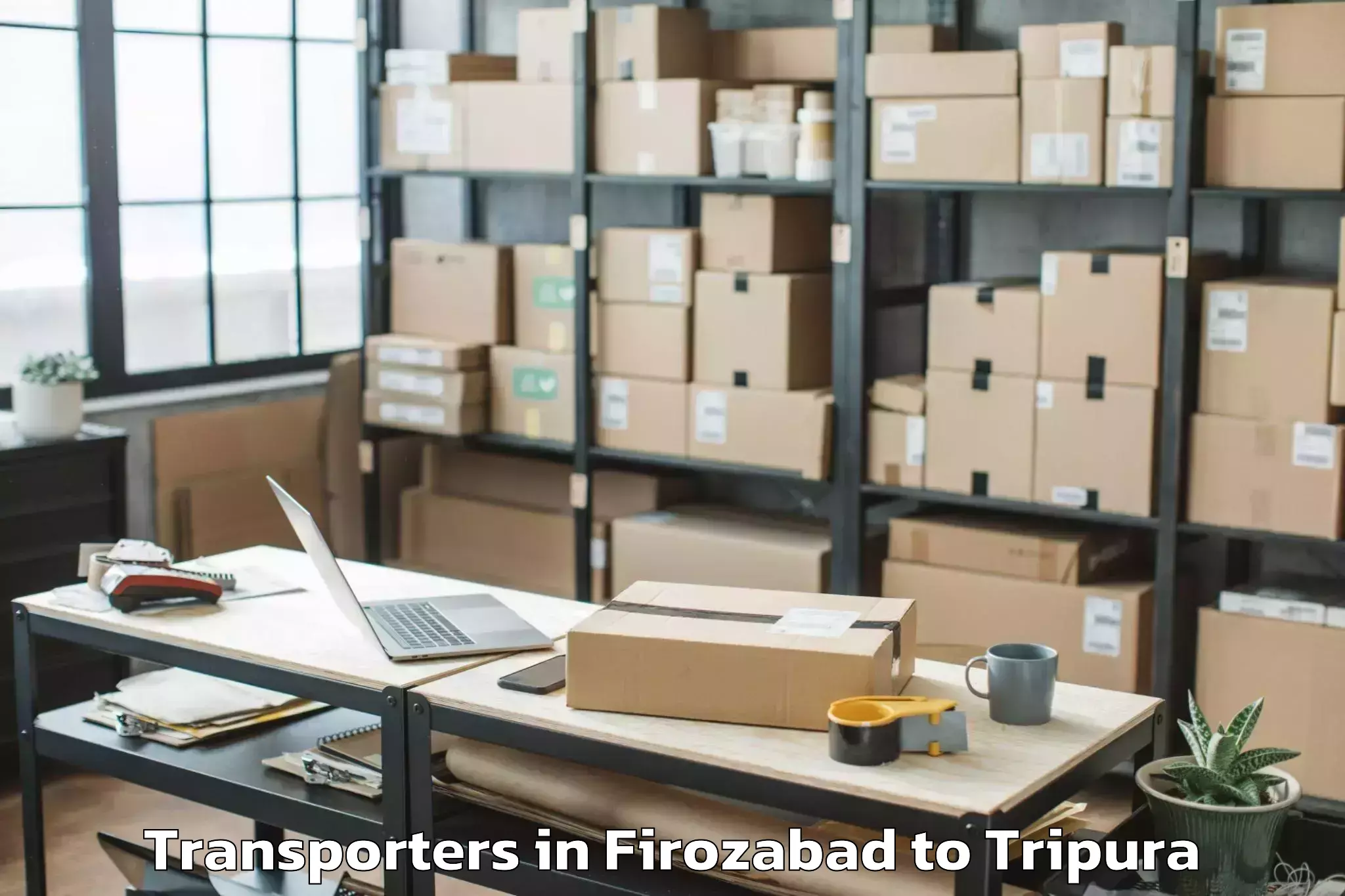 Book Firozabad to Barjala Transporters Online